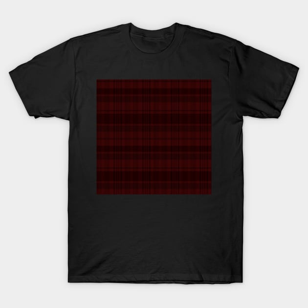 Gothic Aesthetic Calan 2 Hand Drawn Textured Plaid Pattern T-Shirt by GenAumonier